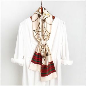 Skinny scarf, Silky feel scarf